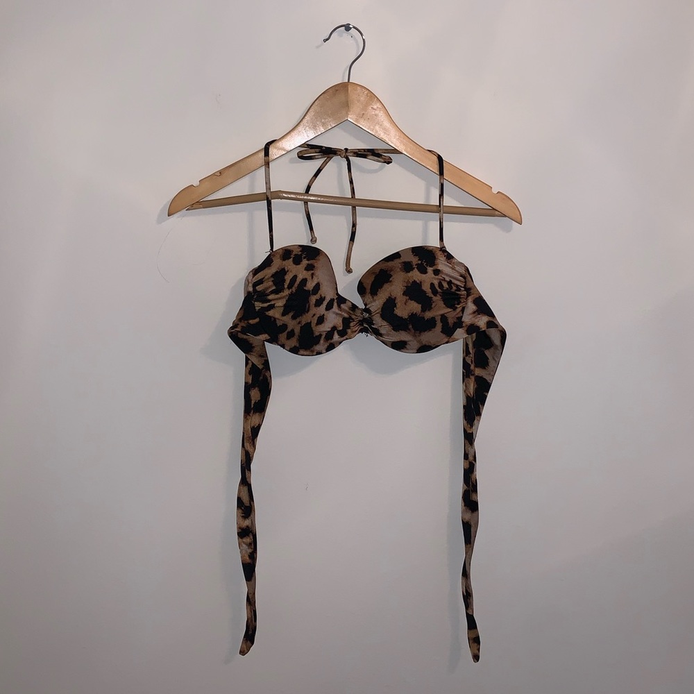 Victorias Secret Cheetah Print Bikini Top size 36B